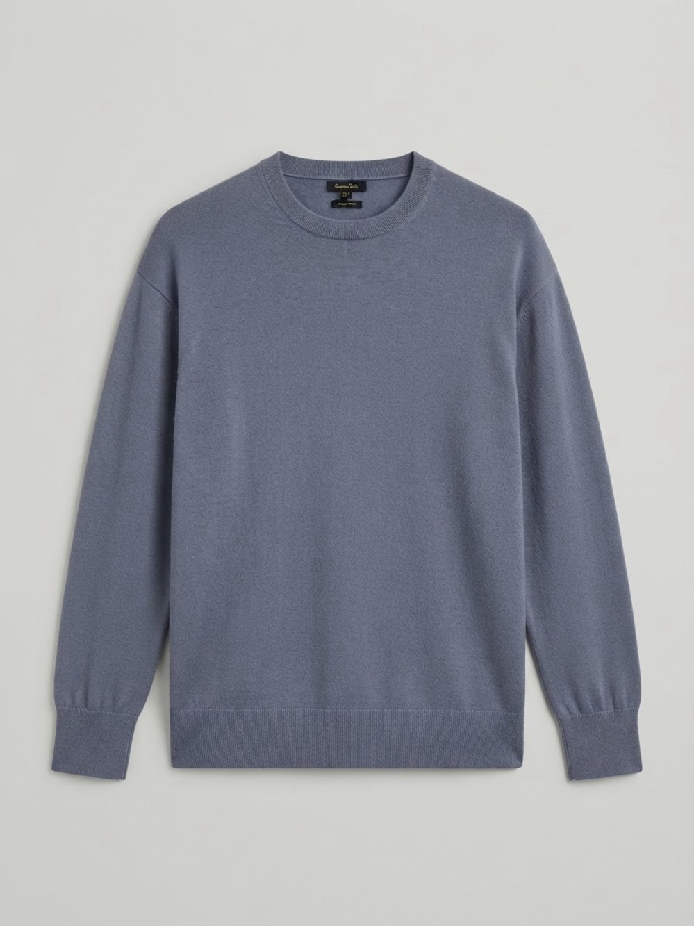 NWOT Massimo Dutti Dusty Blue Cashmere Wool Blend Sweater